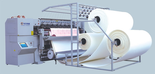 HC-94-3JA High speed computerized multi-needle shuttle less quilting machine